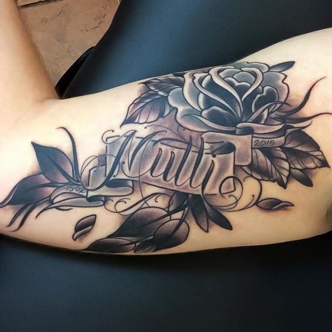 Tattoos von nombres sombreados 25